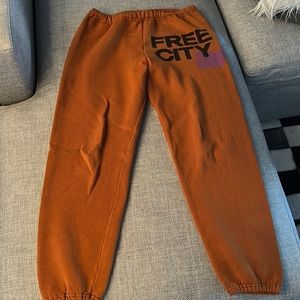 freecity orange sweatpants